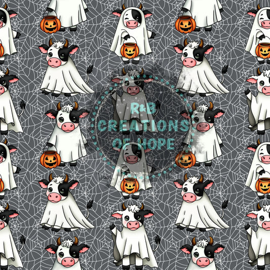 cow ghost scrunchie pre order MOQ 3