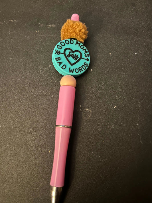 good moms beaded pen